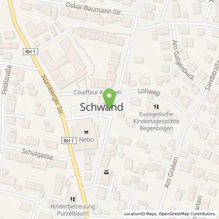 Standortübersicht der Tankstelle N-ERGIE Aktiengesellschaft in 90596 Schwanstetten