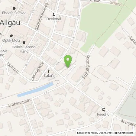 Standortübersicht der Tankstelle deer GmbH in 88316 Isny im Allgäu