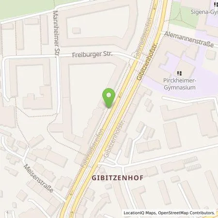 Standortübersicht der Tankstelle N-ERGIE Aktiengesellschaft in 90443 Nürnberg