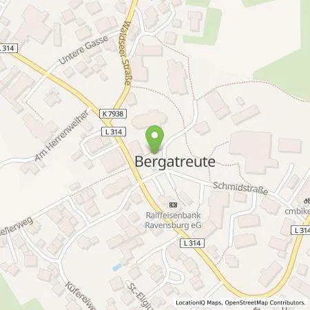 Standortübersicht der Tankstelle deer GmbH in 88368 Bergatreute