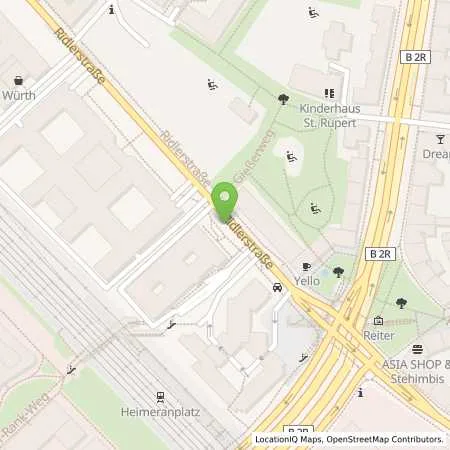 Standortübersicht der Tankstelle SWM Versorgungs GmbH in 80339 München