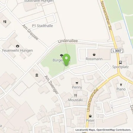 Standortübersicht der Tankstelle Oberhessische Versorgungsbetriebe AG in 35410 Hungen