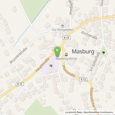 Standortübersicht der Tankstelle Ortsgemeinde Masburg in 56761 Masburg