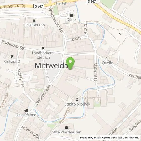 Standortübersicht der Tankstelle Leonhard Zintl in 09648 Mittweida