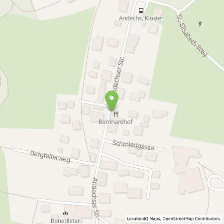 Standortübersicht der Tankstelle Bernhardhof in 82346 Andechs