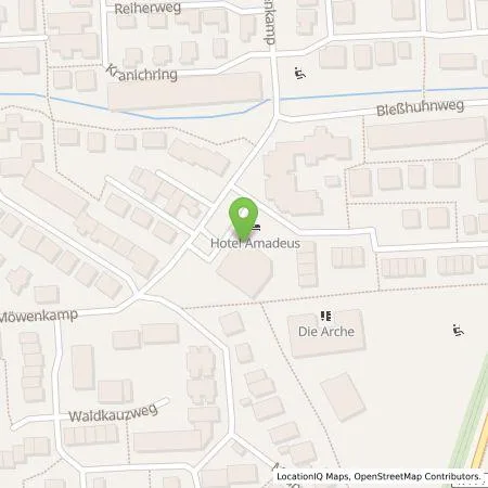 Standortübersicht der Tankstelle Hotel-Restaurant Amadeus in 30916 Isernhagen