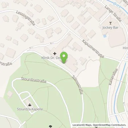 Standortübersicht der Tankstelle Klinik Dr. Franz Dengler GmbH in 76530 Baden- Baden