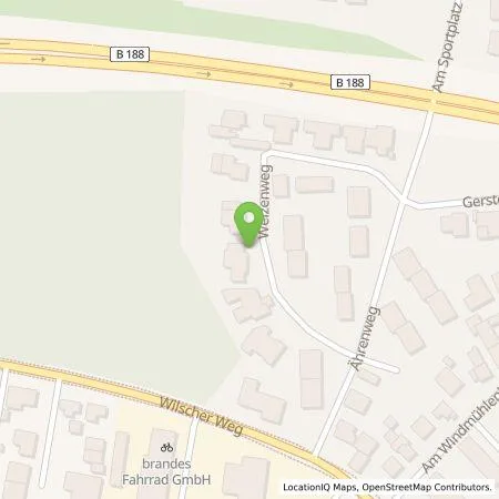 Standortübersicht der Tankstelle C. Burghardt PV Anlage in 38518 Gifhorn