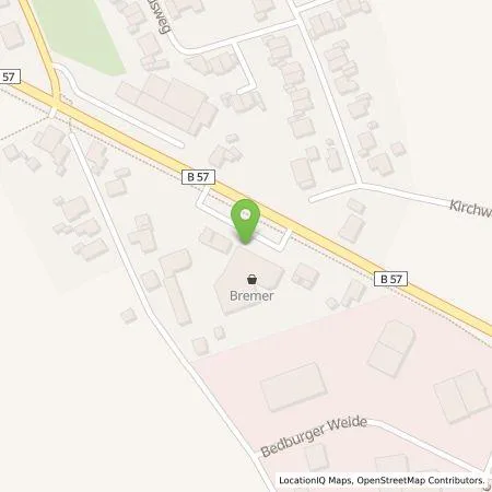 Standortübersicht der Tankstelle W. Bremer GmbH & Co. KG in 47551 Bedburg-Hau