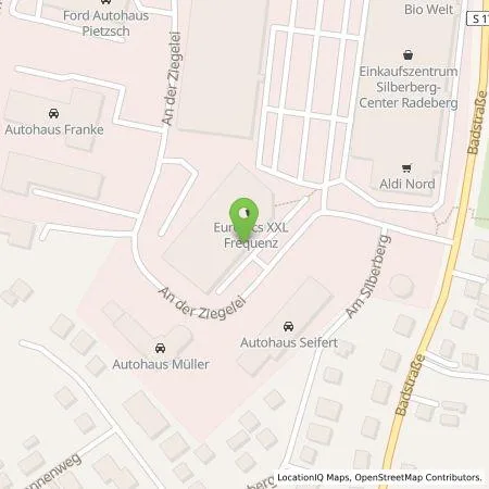 Standortübersicht der Tankstelle Frequenz Elektro GmbH in 01454 Radeberg