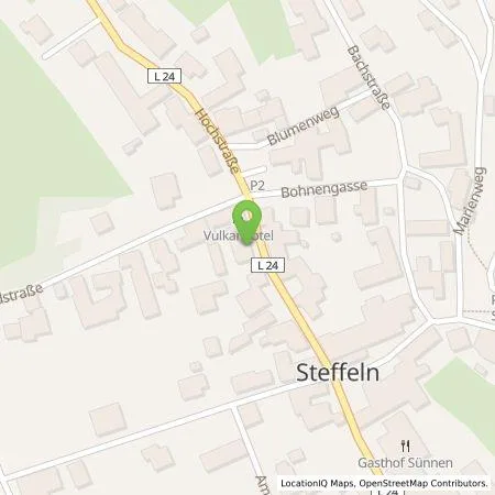 Standortübersicht der Tankstelle Vulkanhotel balance & selfness Martina Berg e.K. in 54597 Steffeln