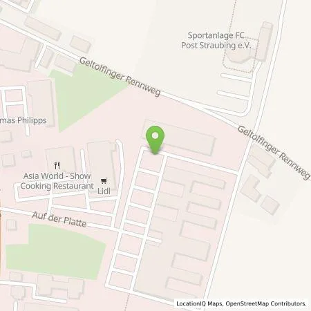 Standortübersicht der Tankstelle Institut für Hören und Sprache in 94315 Straubing