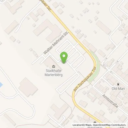 Standortübersicht der Tankstelle Energieversorgung Marienberg GmbH in 09496 Marienberg