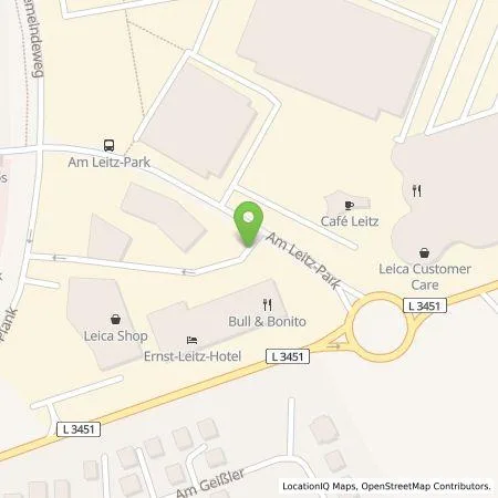 Standortübersicht der Tankstelle Berndt Hartmann in 35578 Wetzlar