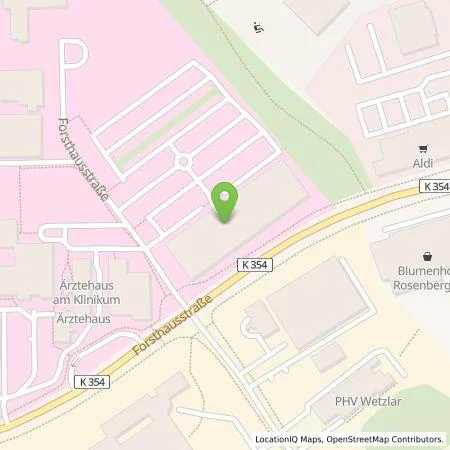 Standortübersicht der Tankstelle Berndt Hartmann in 35578 Wetzlar