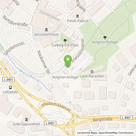 Standortübersicht der Tankstelle Berndt Hartmann in 35578 Wetzlar