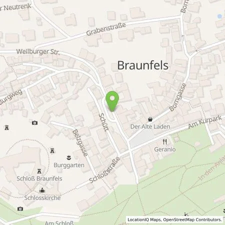 Standortübersicht der Tankstelle Berndt Hartmann in 35619 Braunfels