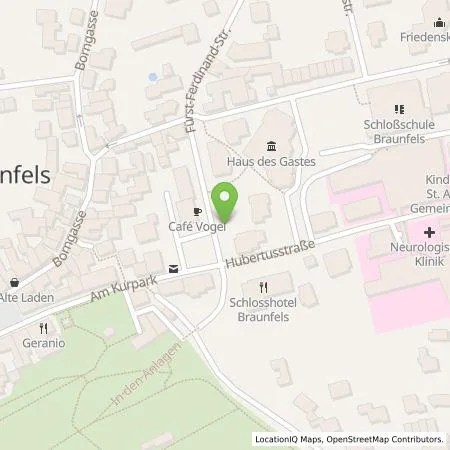 Standortübersicht der Tankstelle Berndt Hartmann in 35619 Braunfels