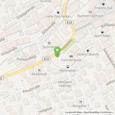 Standortübersicht der Tankstelle Gemeindewerke Garmisch-Partenkirchen, KUWod in 82467 Garmisch-Partenkirchen