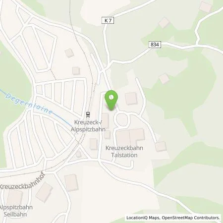 Standortübersicht der Tankstelle Gemeindewerke Garmisch-Partenkirchen, KUWod in 82467 Garmisch-Partenkirchen