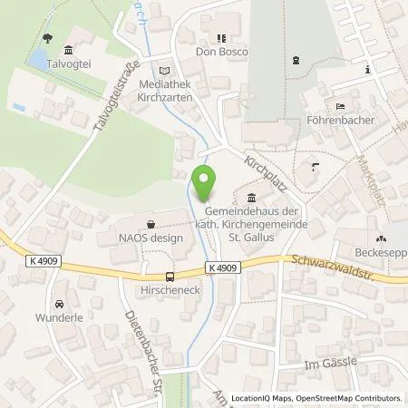 Standortübersicht der Tankstelle Sutter³ KG in 79199 Kirchzarten