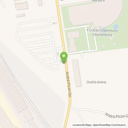 Standortübersicht der Tankstelle Energie & Mobilität Oranienburg GmbH in 16515 Oranienburg