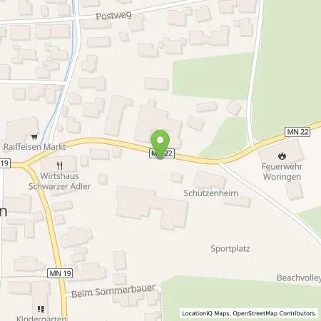 Standortübersicht der Tankstelle Wagner Haus- und Umwelttechnik GmbH & Co. KG in 87789 Woringen