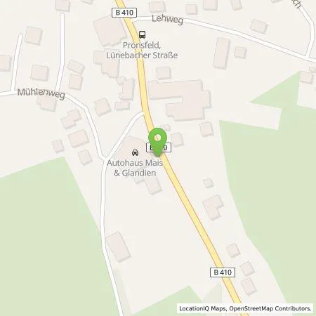 Standortübersicht der Tankstelle Hymes Energy GmbH in 54597 Pronsfeld