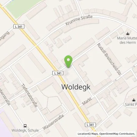 Standortübersicht der Tankstelle Autohaus Woldegk GmbH in 17348 Woldegk