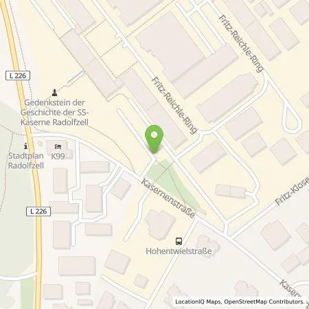 Standortübersicht der Tankstelle Regioladen+ GmbH & Co.KG in 78315 Radolfzell