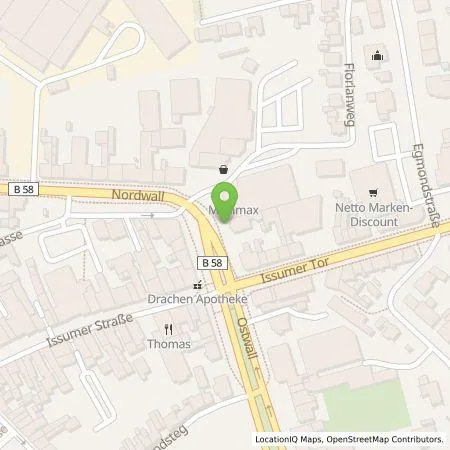 Standortübersicht der Tankstelle Stadtwerke Geldern GmbH in 47608 Geldern