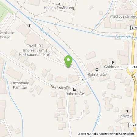 Standortübersicht der Tankstelle Hochsauerlandenergie GmbH in 59939 Olsberg