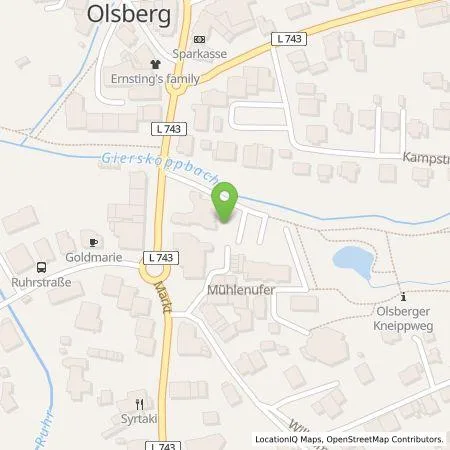 Standortübersicht der Tankstelle Hochsauerlandenergie GmbH in 59939 Olsberg