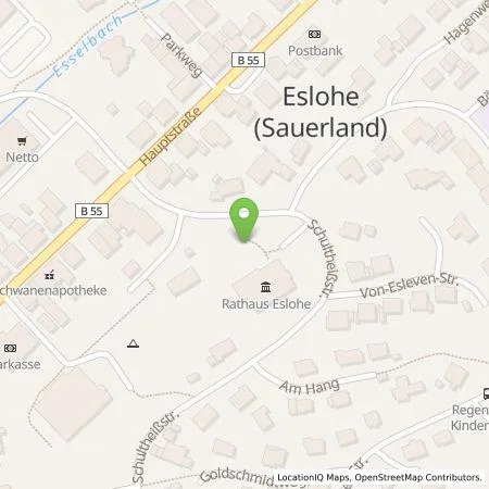 Standortübersicht der Tankstelle Hochsauerlandenergie GmbH in 59889 Eslohe