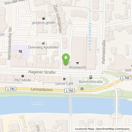 Standortübersicht der Tankstelle EDEKA Handelsgesellschaft Rhein-Rhur mbH in 58642 Iserlohn