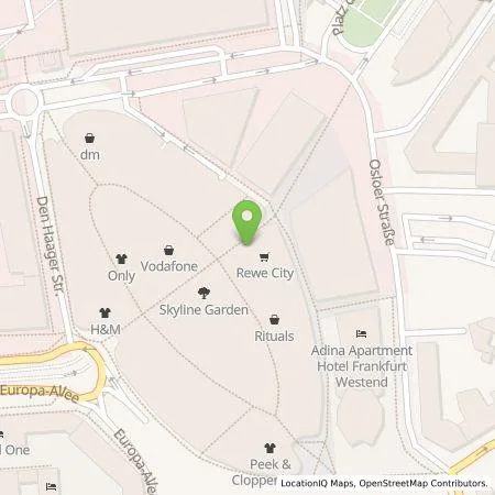 Standortübersicht der Tankstelle symCharge GmbH in 60327 Frankfurt am Main