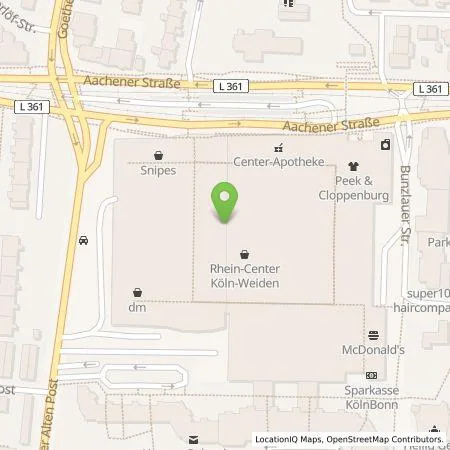 Standortübersicht der Tankstelle symCharge GmbH in 50858 Köln