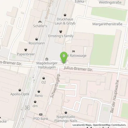 Standortübersicht der Tankstelle Städtische Werke Magdeburg GmbH & Co. KG in 39104 Magdeburg