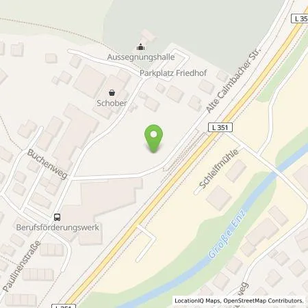 Standortübersicht der Tankstelle Johannes-Diakonie Mosbach KdöR in 75323 Bad Wildbad