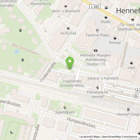 Standortübersicht der Tankstelle rhenag Rheinische Energie Aktiengesellschaft in 53773 Hennef