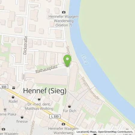 Standortübersicht der Tankstelle rhenag Rheinische Energie Aktiengesellschaft in 53773 Hennef