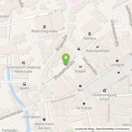 Standortübersicht der Tankstelle rhenag Rheinische Energie Aktiengesellschaft in 53721 Siegburg