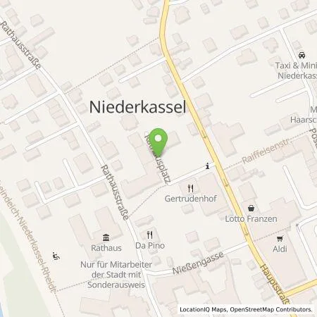 Standortübersicht der Tankstelle rhenag Rheinische Energie Aktiengesellschaft in 53859 Niederkassel