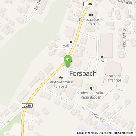 Standortübersicht der Tankstelle StadtWerke Rösrath - Energie GmbH in 51503 Rösrath