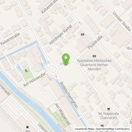 Standortübersicht der Tankstelle NetzService Ruhr GmbH in 58706 Menden