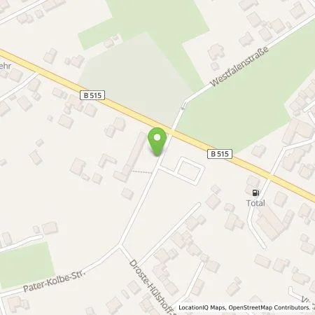 Standortübersicht der Tankstelle NetzService Ruhr GmbH in 58708 Menden