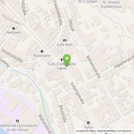 Standortübersicht der Tankstelle NetzService Ruhr GmbH in 58706 Menden