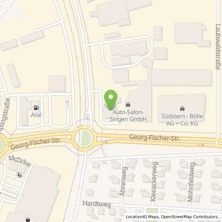 Standortübersicht der Tankstelle Thüga Energie GmbH in 78224 Singen