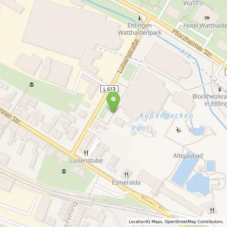 Standortübersicht der Tankstelle Stadtwerke Ettlingen GmbH in 76275 Ettlingen