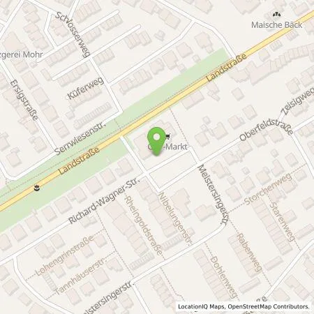 Standortübersicht der Tankstelle Stadtwerke Ettlingen GmbH in 76275 Ettlingen